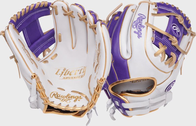 Liberty Advanced Color Series 11.75 in Infield Glove, White/Purple
