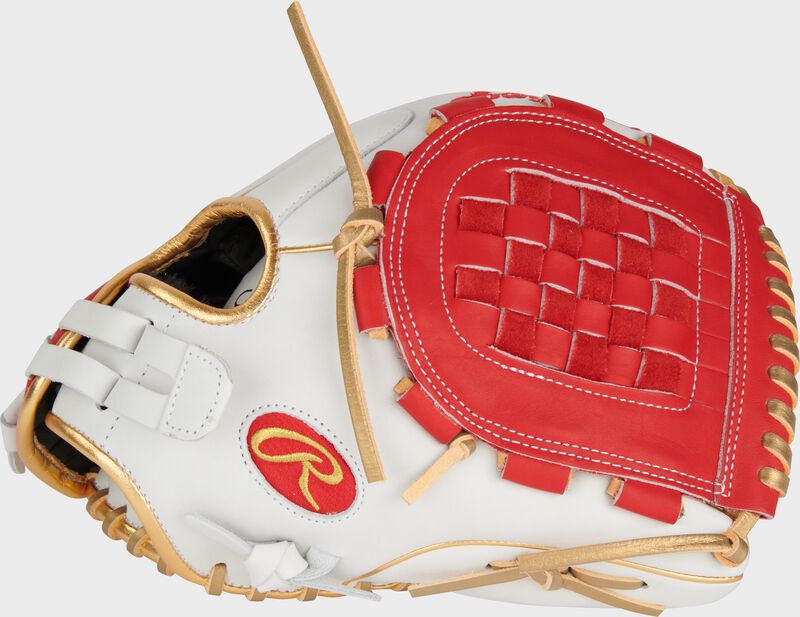 Liberty Advanced Color Series 12 in Fastpitch Glove, White/Scarlet