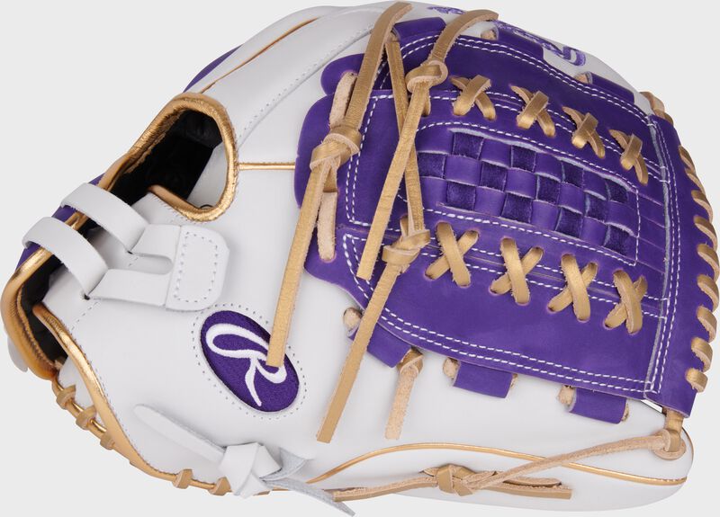 Liberty Advanced Color Series 12.5 in Fastpitch Glove, White/Purple