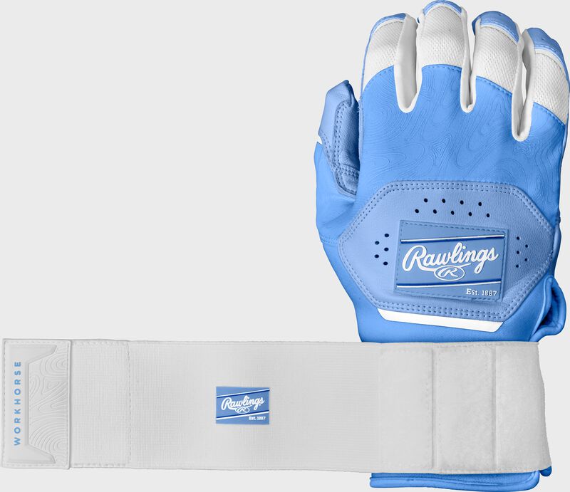 Rawlings Workhorse Compression Strap Batting Gloves, Adult & Youth Sizes