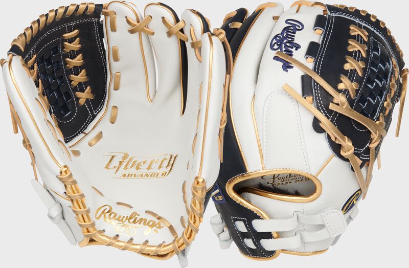 Liberty Advanced Color Series 12.5 in Fastpitch Glove, White/Navy