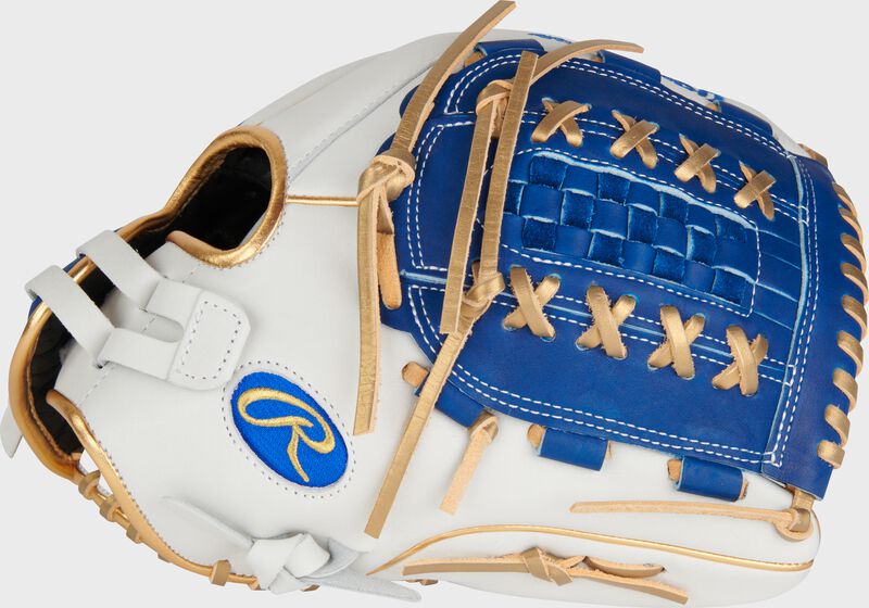 Liberty Advanced Color Series 12.5 in Fastpitch Glove, White/Royal