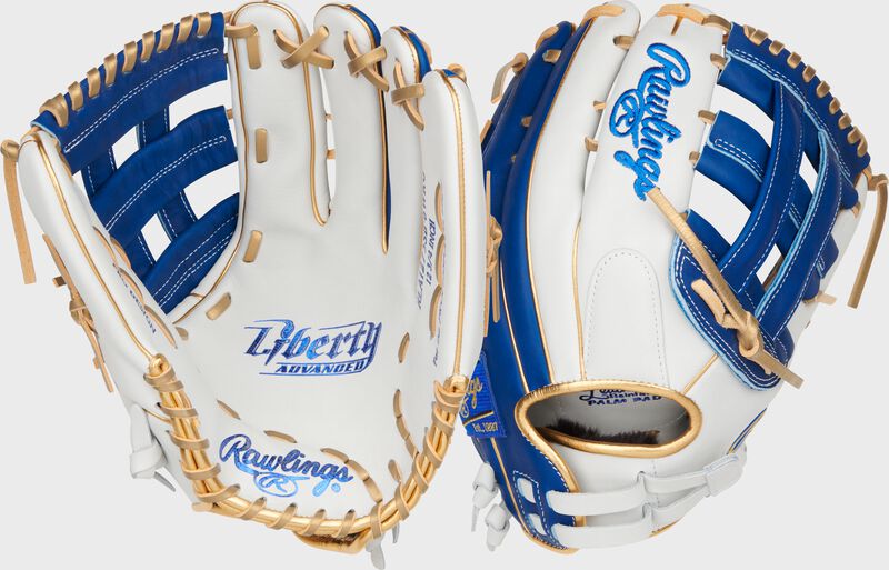 Liberty Advanced Color Series 12.75 in Outfield Glove, White/Royal