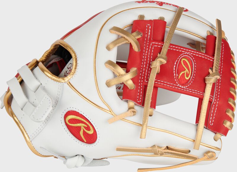 Liberty Advanced Color Series 11.75 in Infield Glove, White/Scarlet