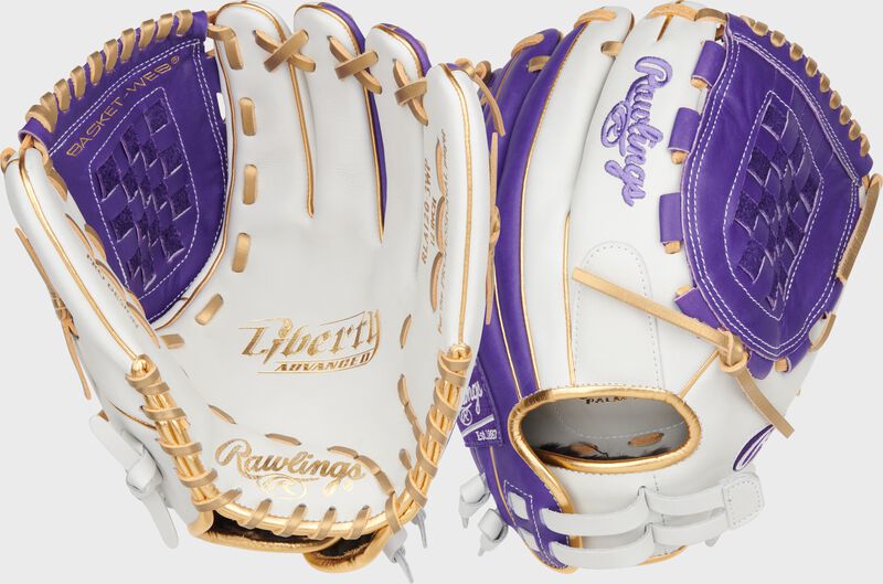 Liberty Advanced Color Series 12 in Fastpitch Glove, White/Purple