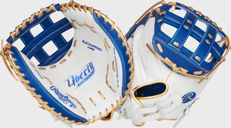 Liberty Advanced Color Series 34 in Catcher's Mitt, White/Royal