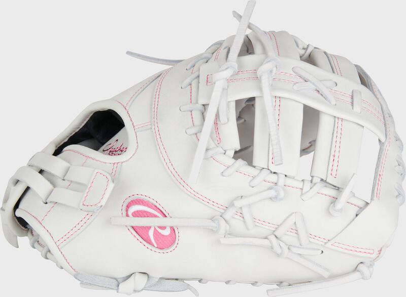 Liberty Advanced Color Series 13 in 1st Base Mitt, White/Pink