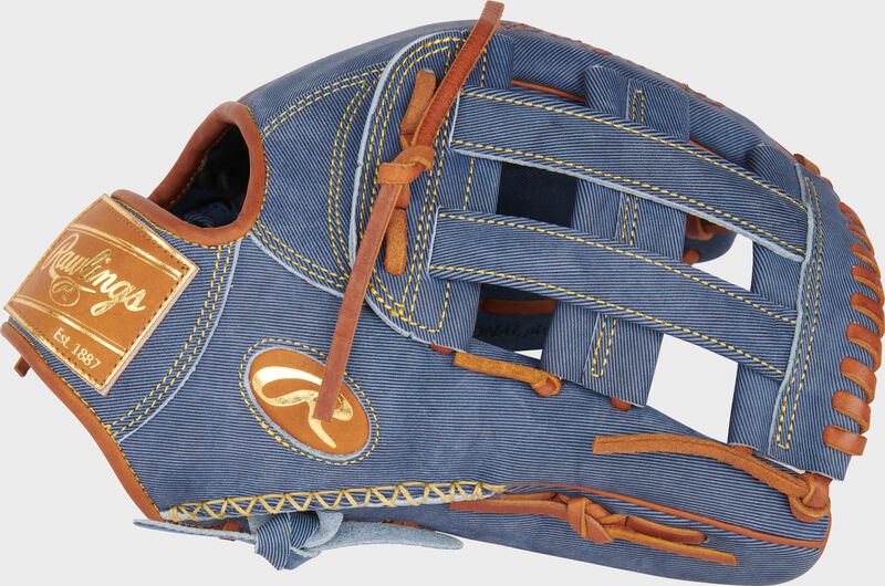 Heart of the Hide Pro Label Denim Outfield Glove