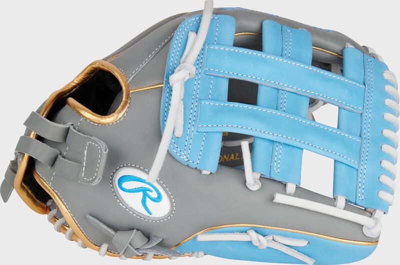 Liberty Advanced Color Series 12.75 in Outfield Glove, Gray/Columbia Blue