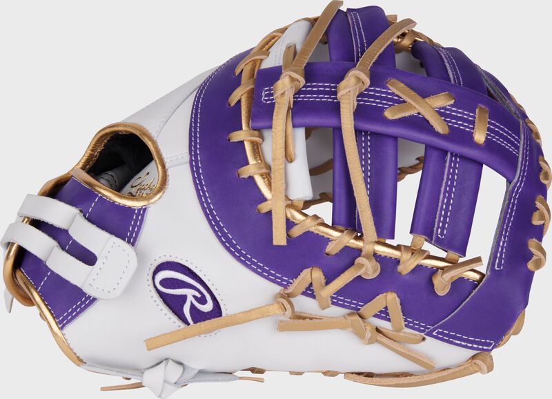 Liberty Advanced Color Series 13 in 1st Base Mitt, White/Purple