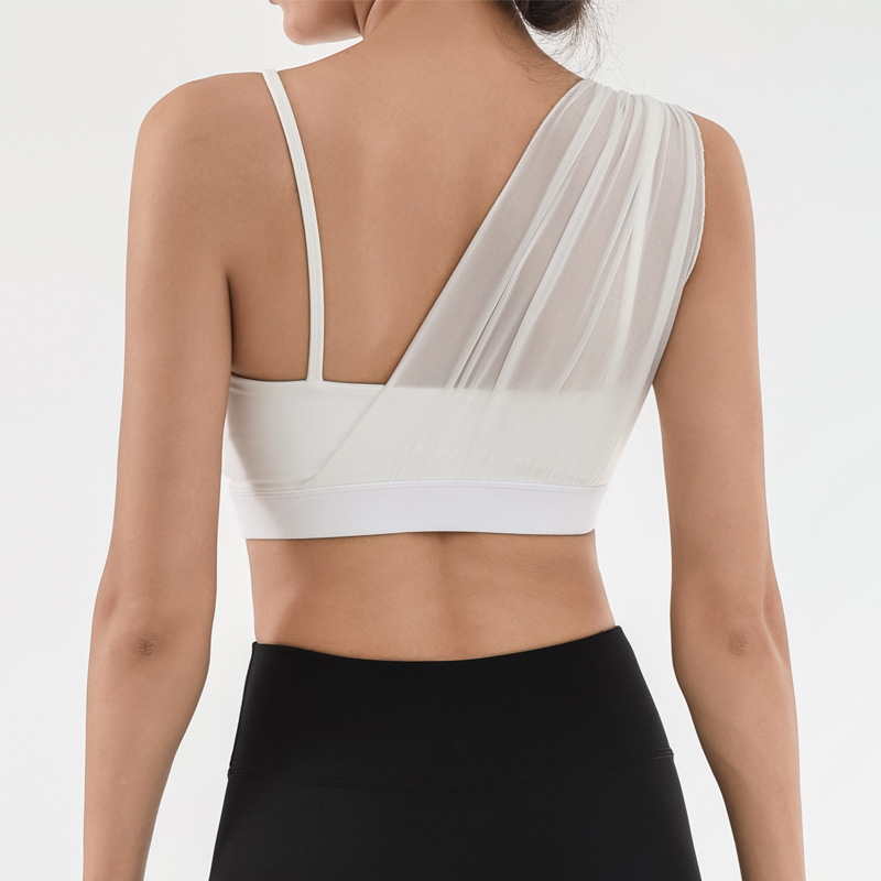 Sheer - Pleated Sports Bra