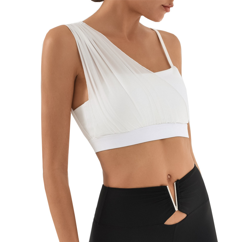 Sheer - Pleated Sports Bra