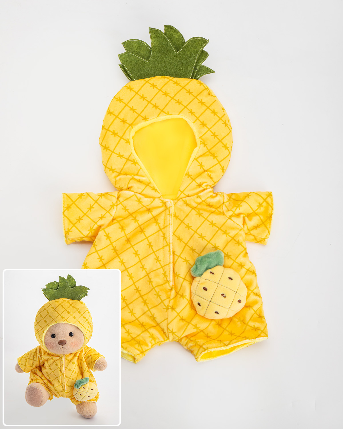 🍍Pineapple Set (Outfit Only) | 12 Inches Teddy Bear Clothes