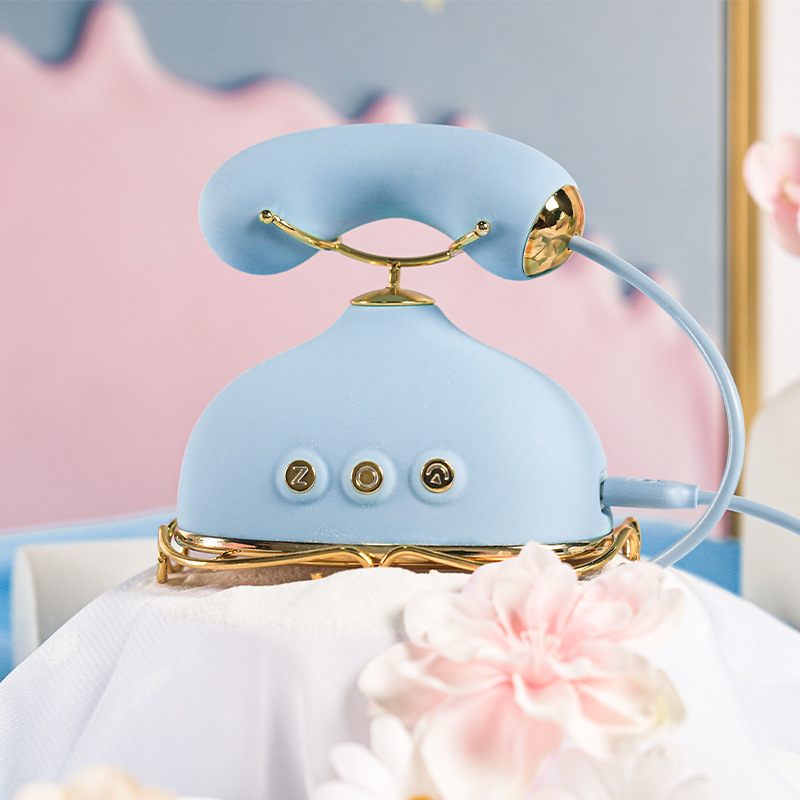 ZEMALIA Retro Phone Shaped Vibrators Toys Set - 