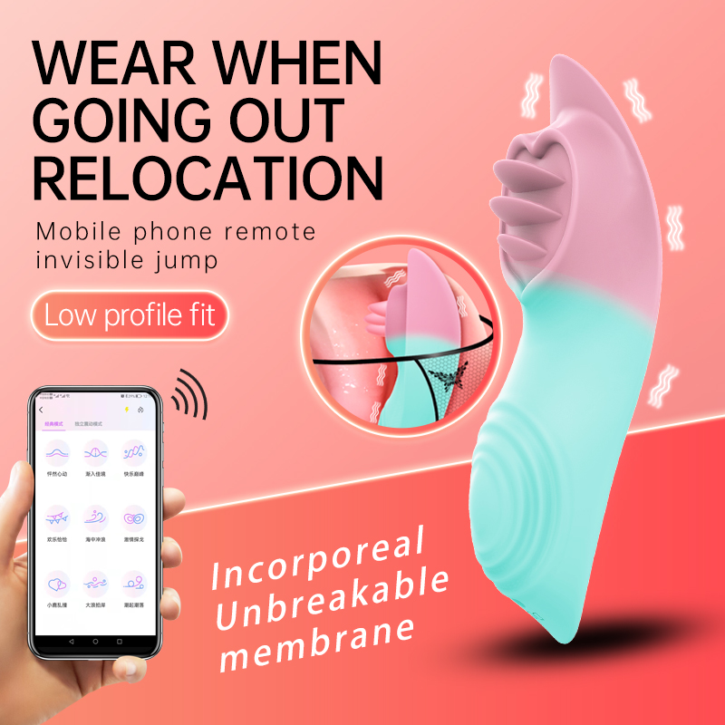 App Remote Control Invisible Panty Vibrator & Clitoris Stimualtor - 