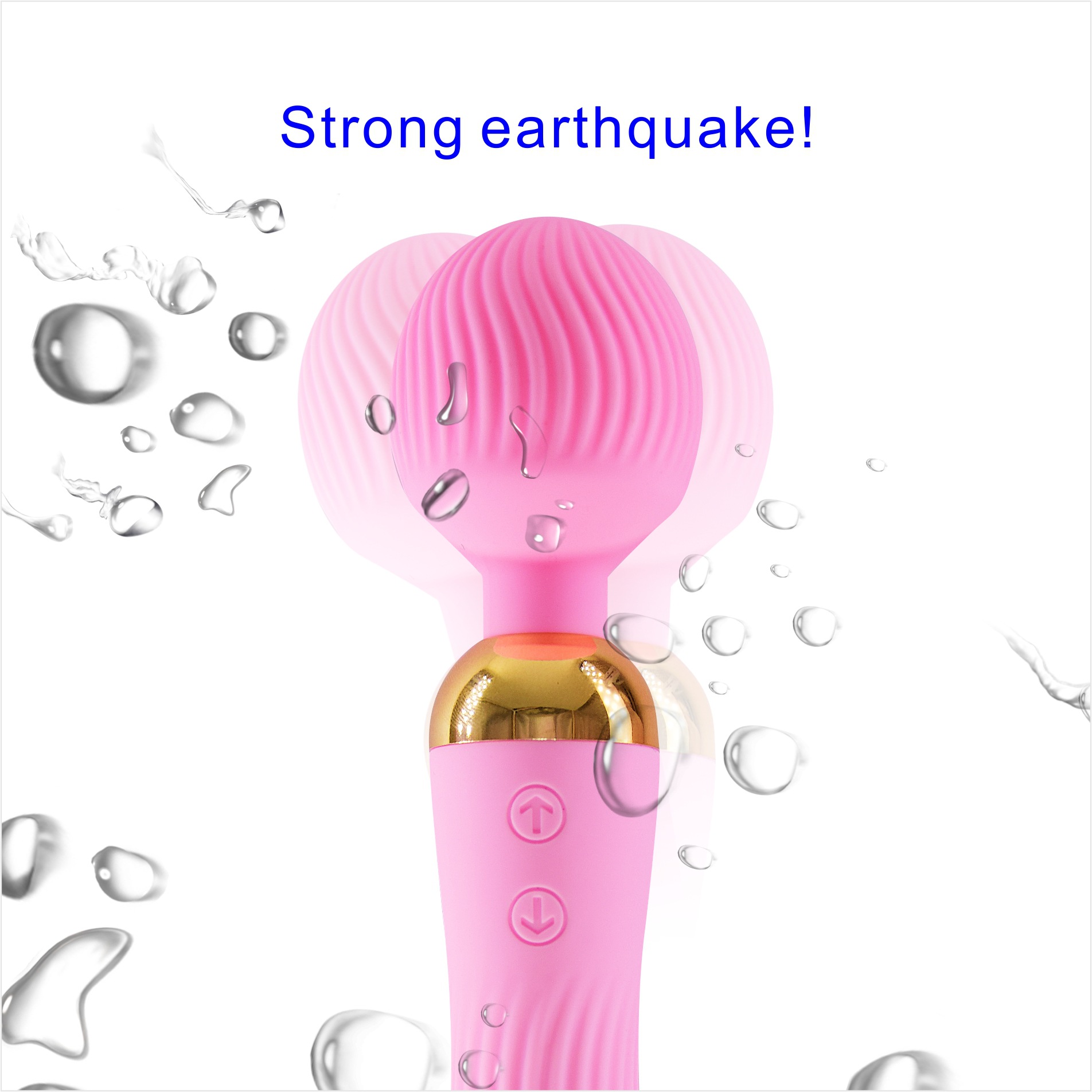 Double Magnetic Charging Female Vibrator Wands Sex Toys - 