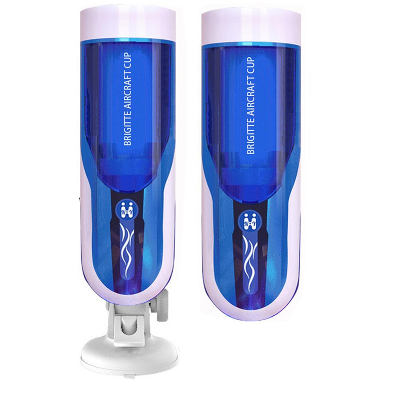 Manual/Vibration Male Masturbator Cup Hands-free Penis Exercise Sex Toy - 