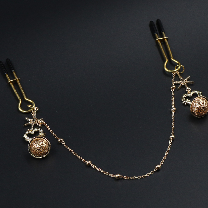 Sex Nipple Clamps With Chain Couple Flirting Sex Tool - 