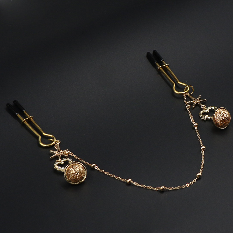 Sex Nipple Clamps With Chain Couple Flirting Sex Tool - 