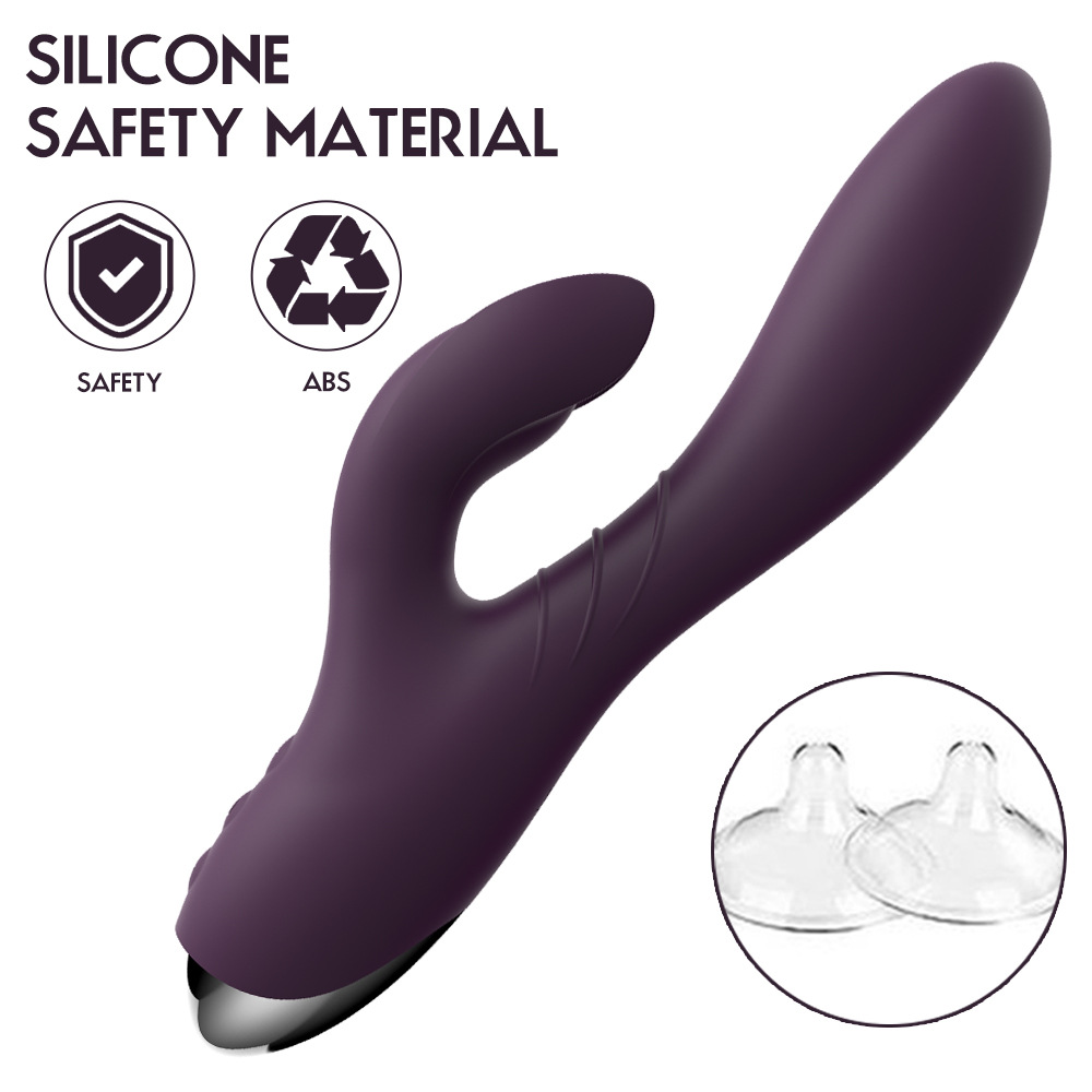 Jade Rabbit Vibrator Sex Toy For Female G-Spot Clitoral Stimulation Masturbation Stick - 