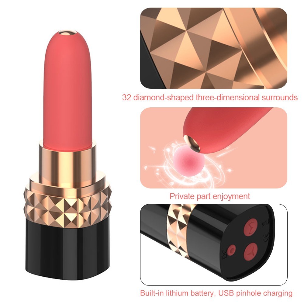 Mini Lipsticks Vibrator Clitoris Stimulator G-spot Nipples Massager - 