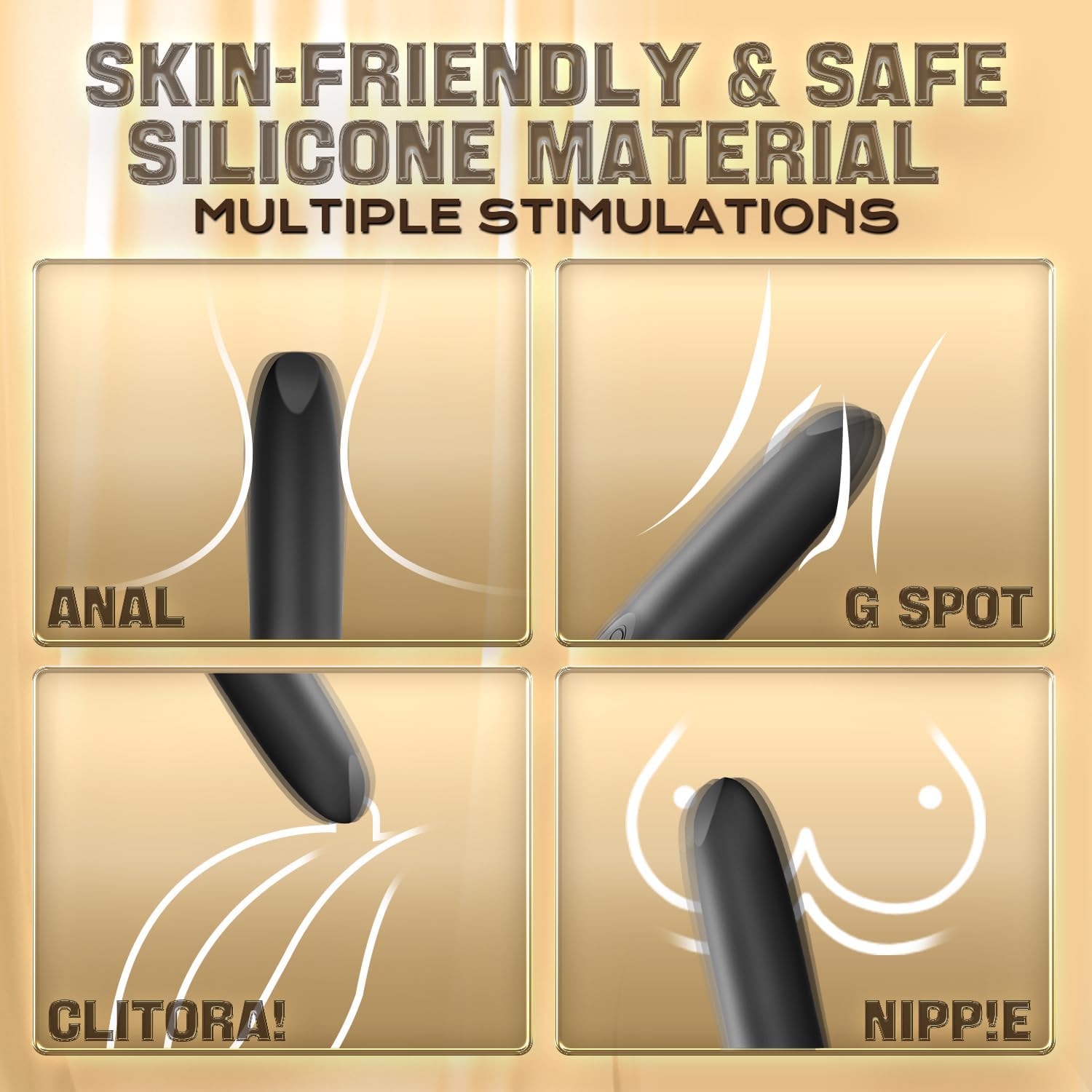 12 Vibrating Modes Rose Mini Vibrator - 