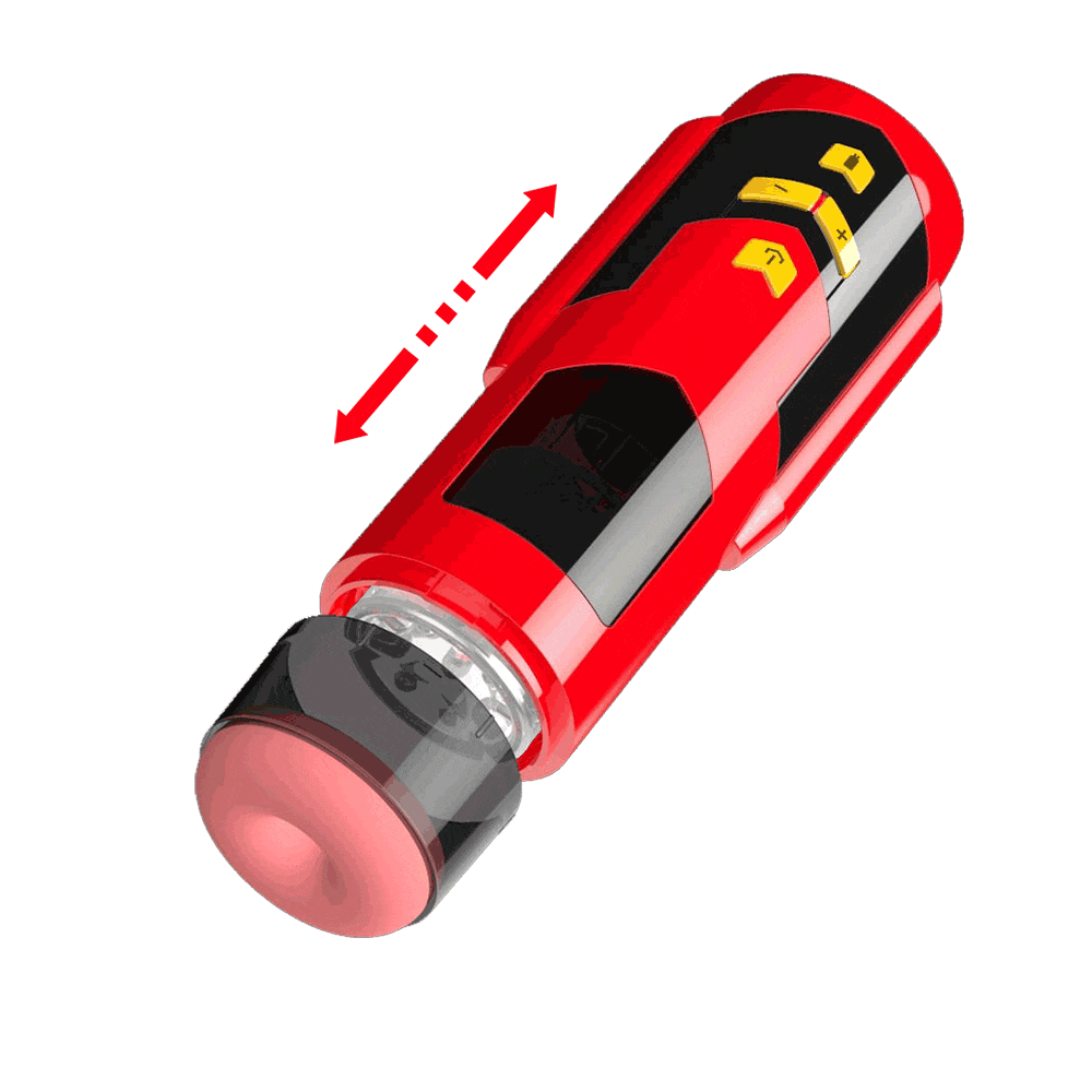 Rocket - Handfree Interactive Sexy Voice Telescopic Rotating Male Masturbator Toy - 