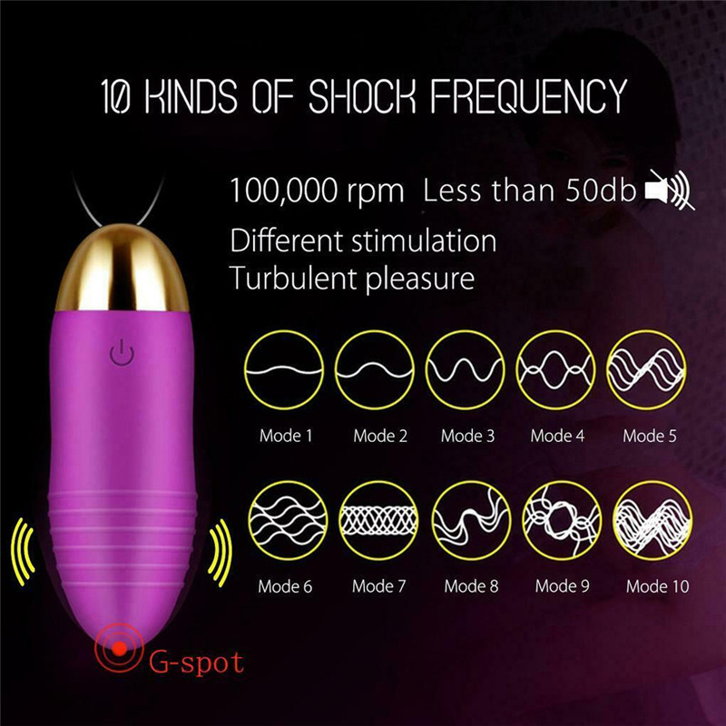 10 Speed Mini Bullet Vibrator Powerful Vibrating Eggs - 