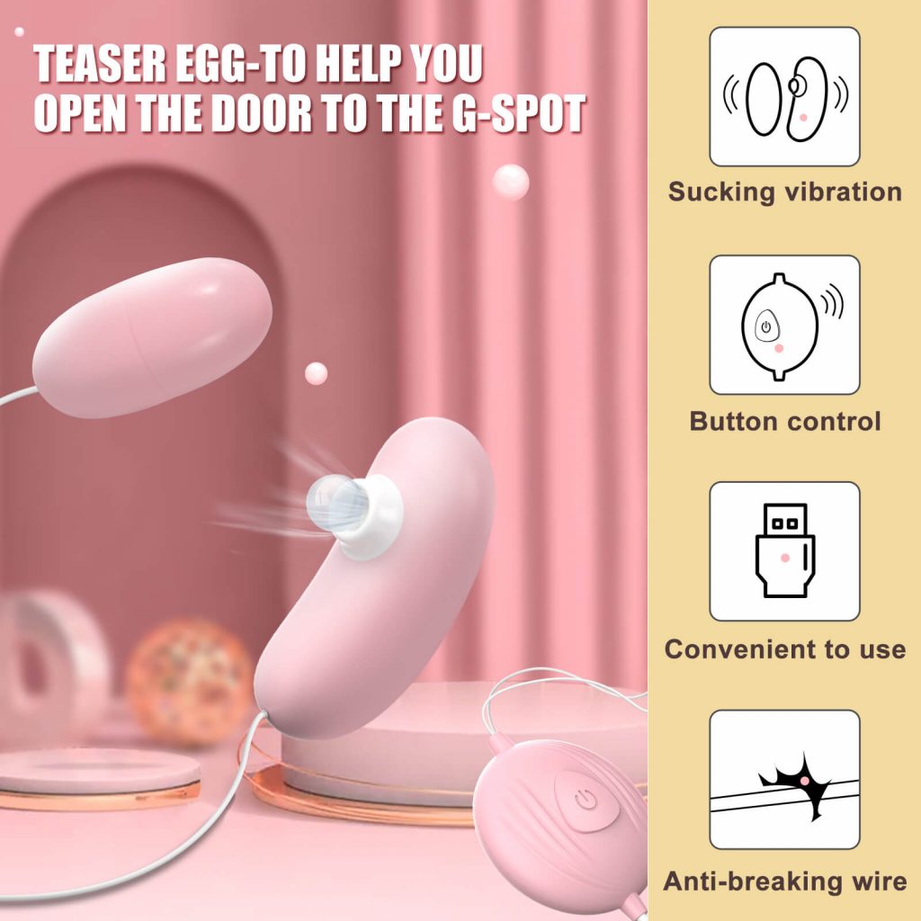 Tongue licking Vibrator Female Mini Sucking Jumping Egg - 