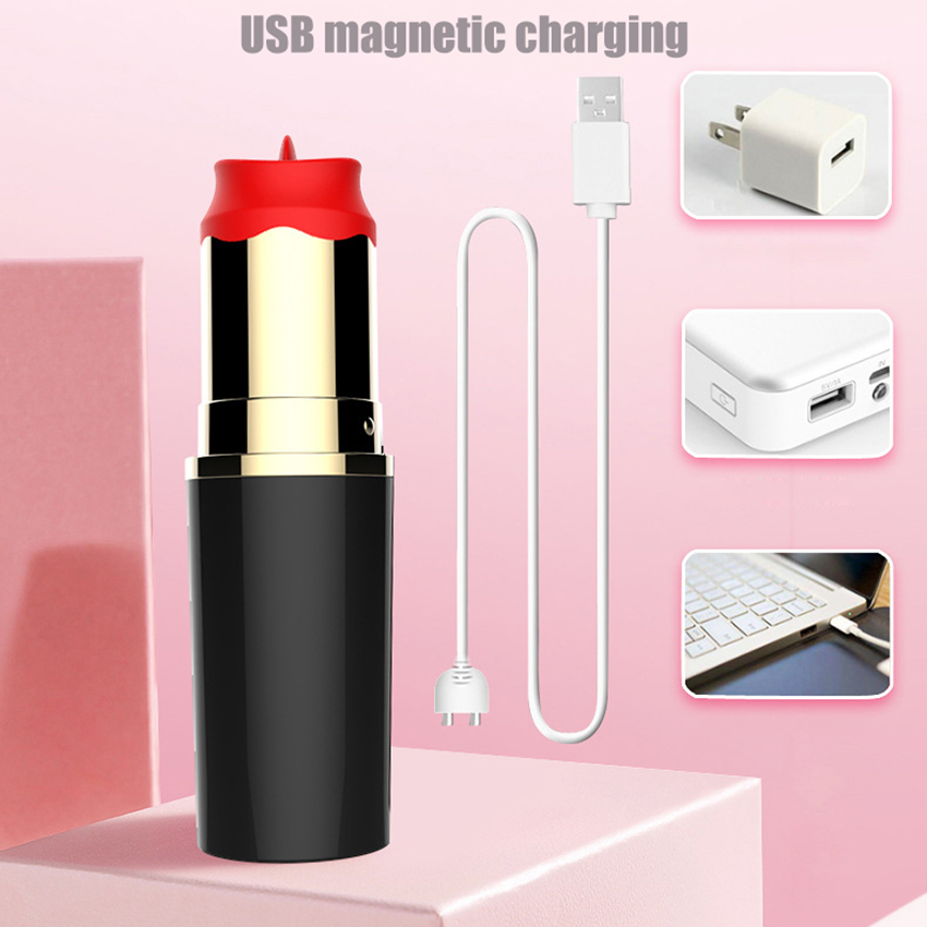 Undercover Freak Lipstick Licking Vibrator Female Masturbation Toy - 