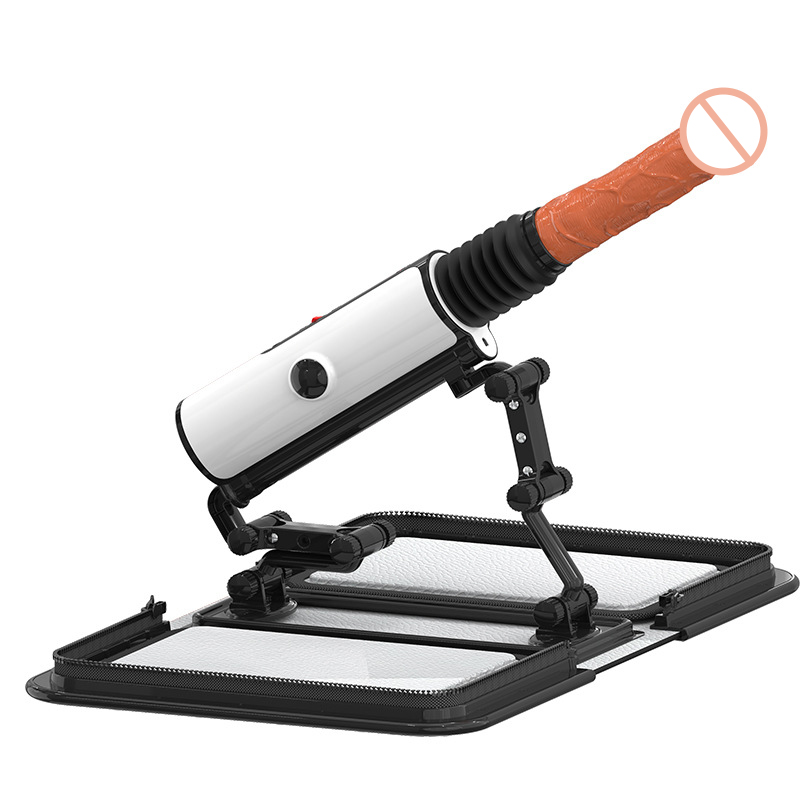 Remote Control Carry Case Sex Machine With Warming Dildo - 