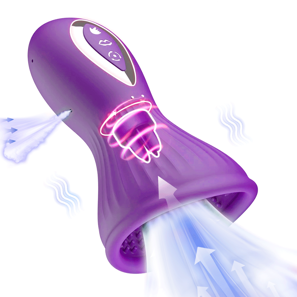 Milu X - Rotating Sucking Breast Aspirator Nipple Stimulation Massage Sex Toy - 