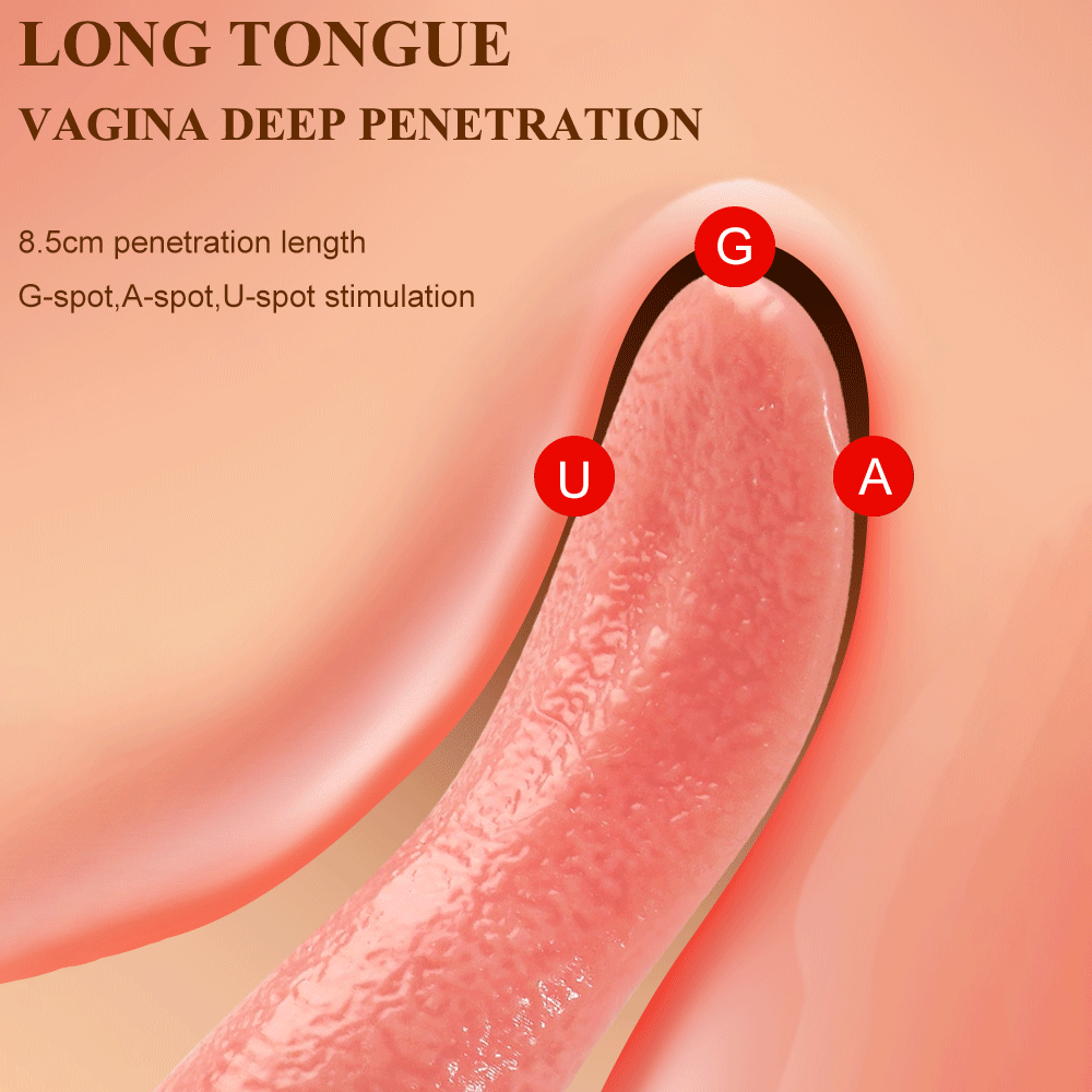 Tongue Licking Vibrator For Women G Spot Clitoral Stimulator - 