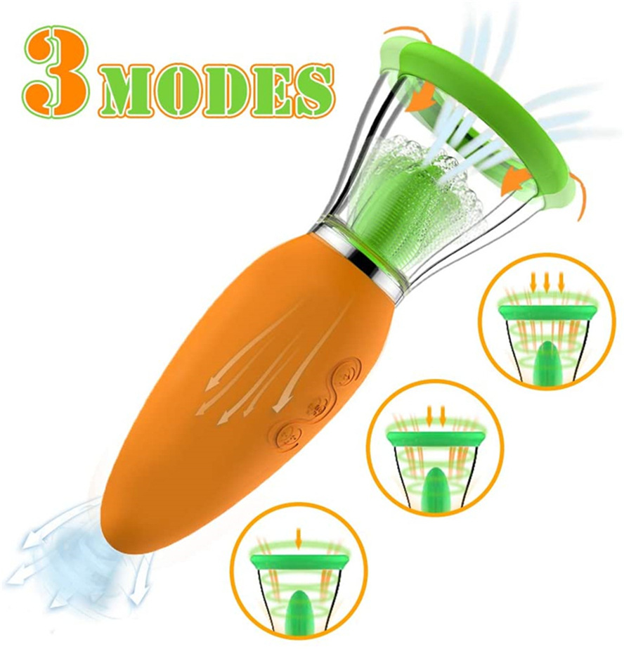 Clitoral Sucker 3+7 Sucking Mode Silicone Vibrator - 