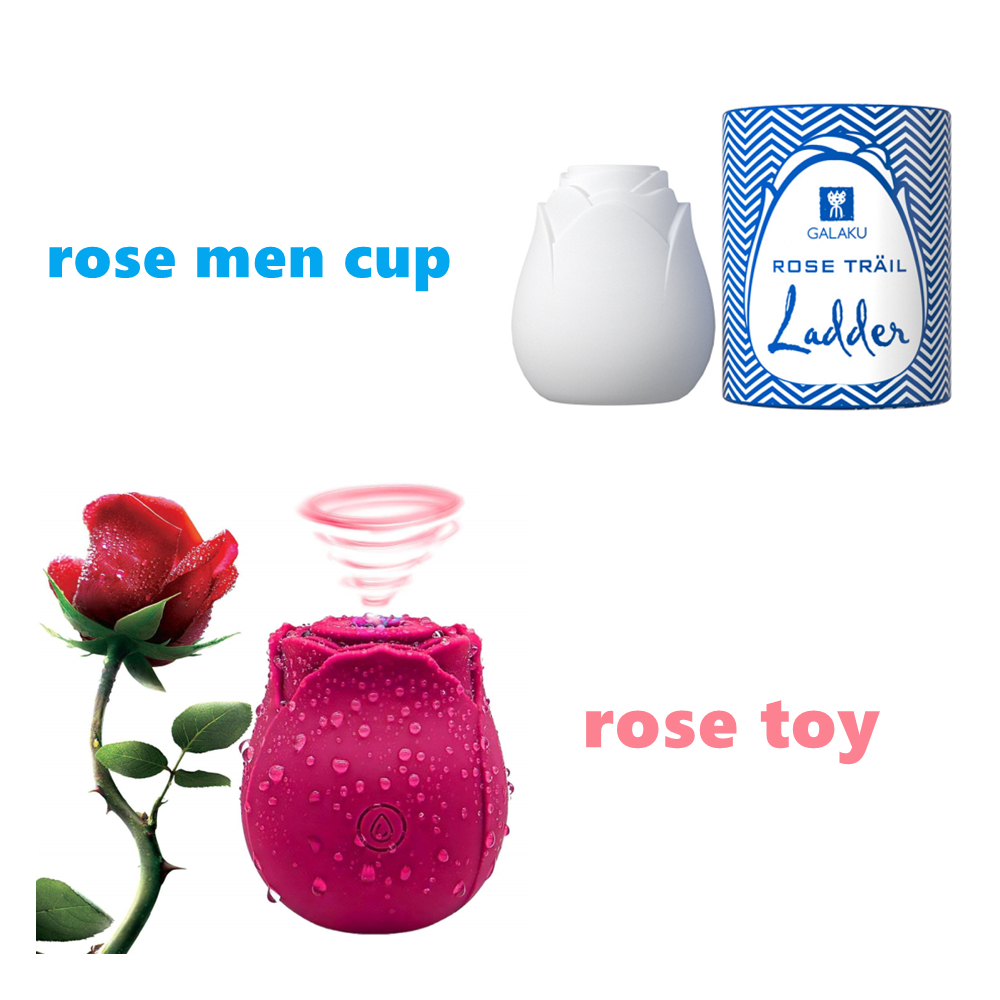 Rose Toy Sex Kit For Couple Adult Male Female Masturbation Flirting Sex Toy - 