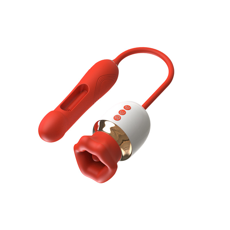 Big Mouth 7 Sucking & Tongue Licking Vibrator Clit Sucker With Flapping Sex Toy For Female - 