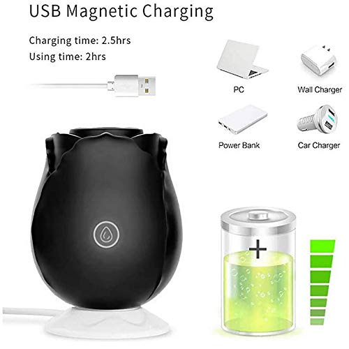 Black Rose Automatic Suction Female Masturbation Massager - 