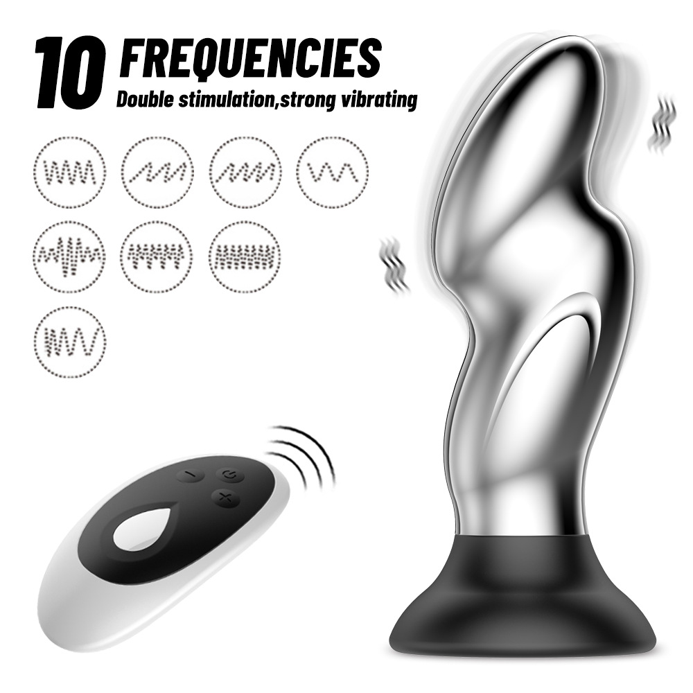 10 Vibrating Modes Remote Control Anal Plug - 