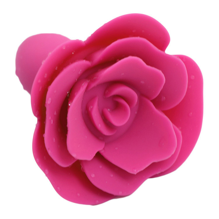 Anal Rose Toy Silicone Rose Butt Plug - 