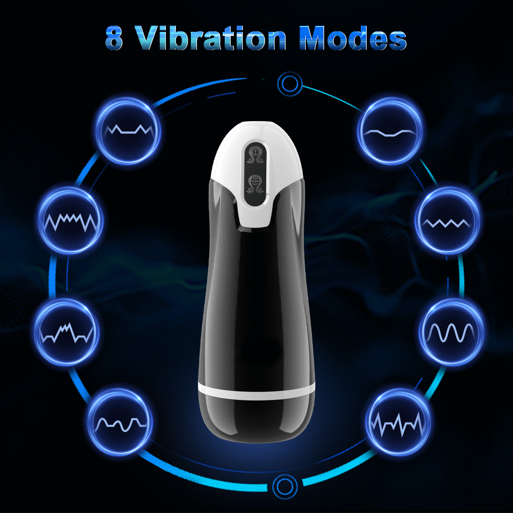 4-in-1 Interctive Voice Heating Suction And Vibration Masturbation Cup - 