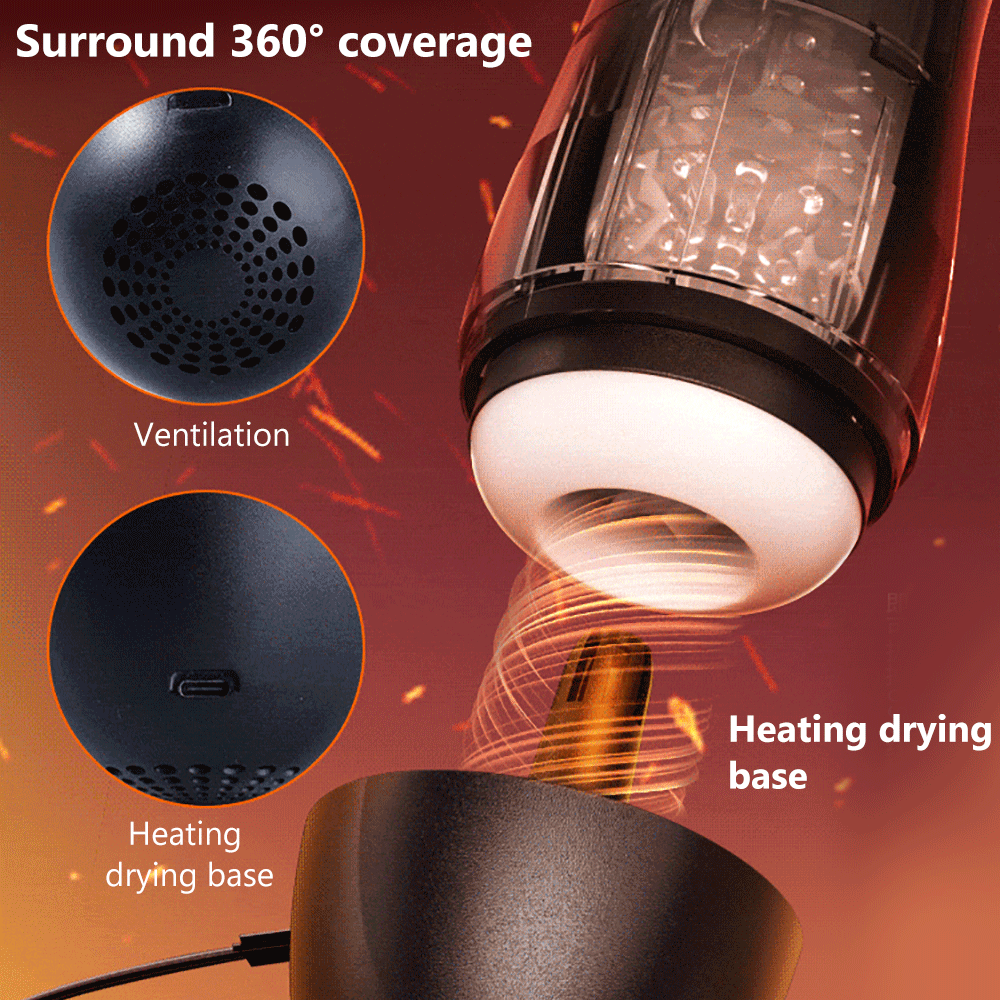 Diver Pro Heating Telescopic Sucking And Vibrating Male Mastubator - 