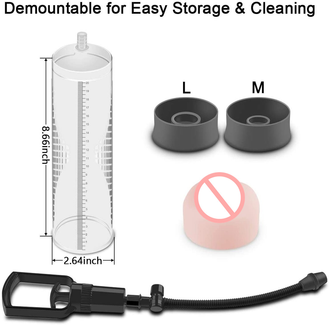 Vacuum Penis Pump ,Penis Massage & Stimulation Device with Male Stroker - 