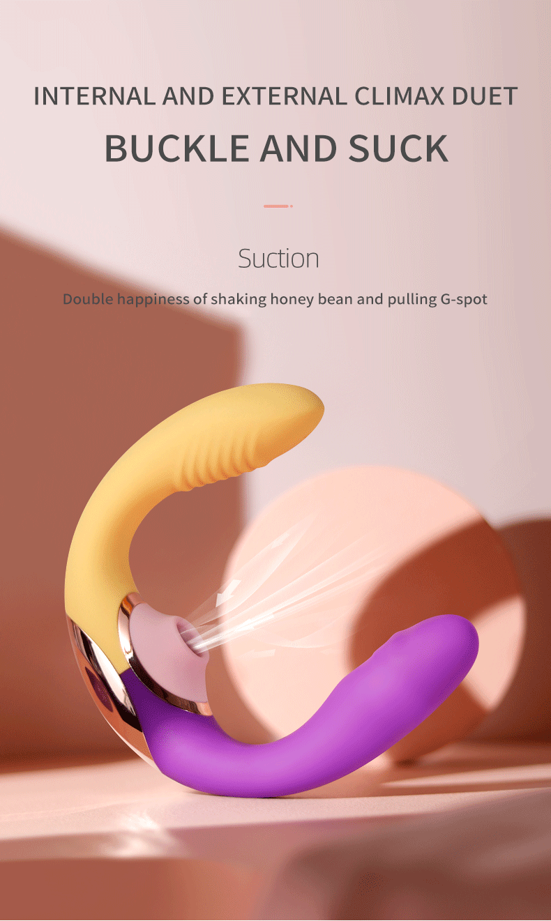 Wearable G-point Anal Vibrator Clitoris Vibrator Toy Buckle And Suction Multiple Modes Waterproof Anal Butt Plug Female Sex Toy - 