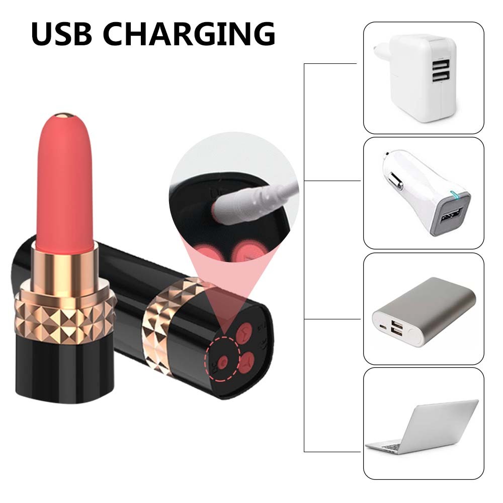 Mini Lipsticks Vibrator Clitoris Stimulator G-spot Nipples Massager - 