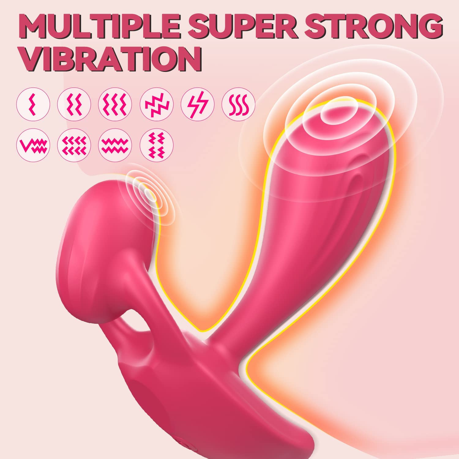 App Remote Control Double Shock Rotating Clit Stimulating Panty Vibrator - 