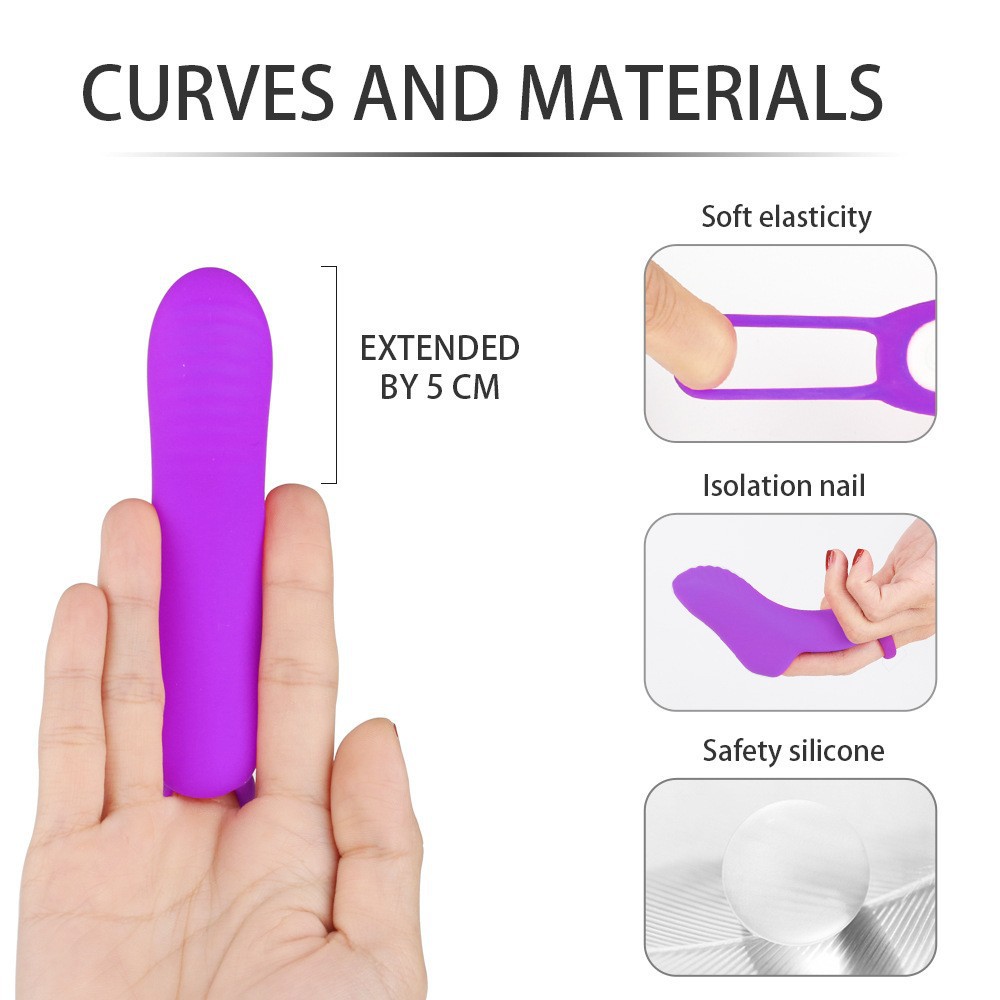 Vibrating Finger Sleeve Appeal Finger Vibrator - 