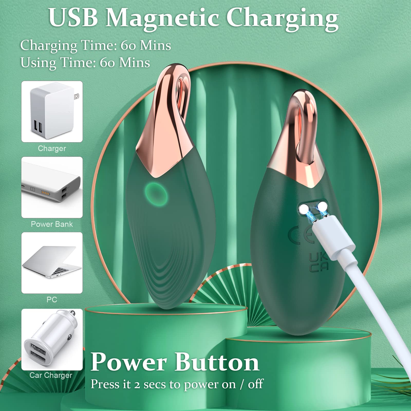 Leaf Necklace Vibrator Bullet Vibrator For Female - 