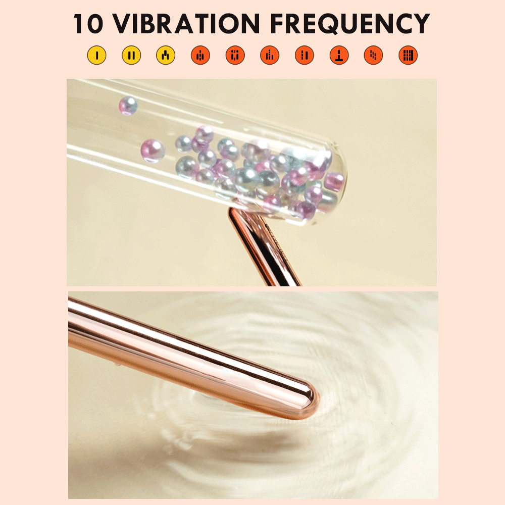 10 Frequency Strong Shock Slim Discreet Vibrator Full Body Massage Anal Breast Vaginal Stimulation Sex Toy - 