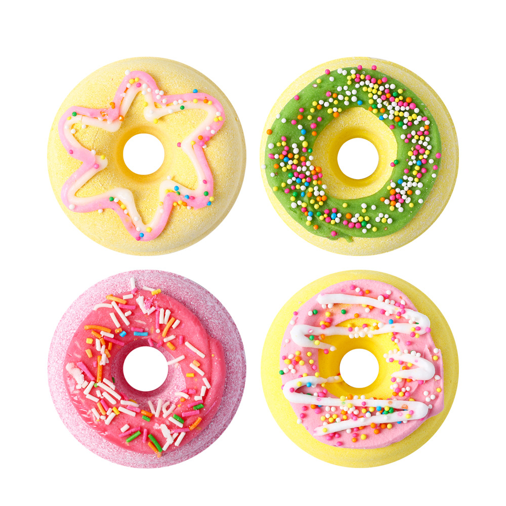 4pcs/set Donut Style Handmade Bubble Bath Ball - 