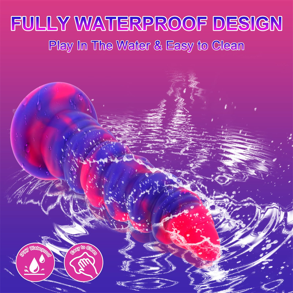 Fantasy Monster Dildo Vibrator Thrusting Dildo Anal Beads Vibrator - 